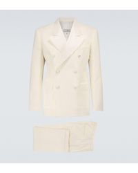Maison Margiela Seide Doppelreihiger Anzug mit weitem Bein für Herren Herren Bekleidung Anzüge Zweiteilige Anzüge 