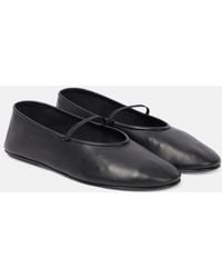 The Row - Leather Ballet Flats - Lyst