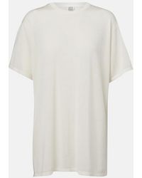 TOTEME - Semi-Sheer T-Shirt - Lyst