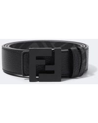 Fendi - Ff Zucca Reversible Leather Belt - Lyst