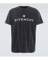 Givenchy Bedrucktes T-Shirt aus Baumwoll-Jersey - Schwarz
