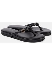 Gianvito Rossi - Juno Leather Thong Sandals - Lyst