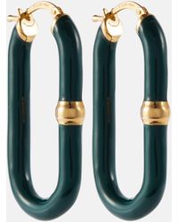 Bottega Veneta - Chain Hoop Earrings - Lyst