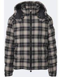 Moncler - Airor Checked Cotton Flannel Down Jacket - Lyst