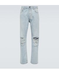 The Row - Burted Distressed Straight Jeans - Lyst