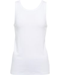 The Row Baumwolle Top Galya aus Baumwolle in Weiß Damen Bekleidung Oberteile Ärmellose Tops 