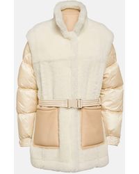 Moncler - Charente Shearling-trimmed Down Jacket - Lyst