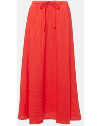 Velvet - Bailey Linen Maxi Skirt - Lyst