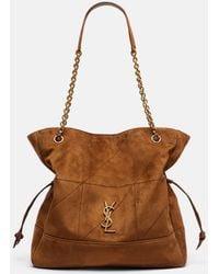Saint Laurent - Jamie Shopping Suede Tote Bag - Lyst