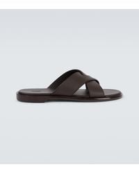 ZEGNA - Leather Sandals - Lyst