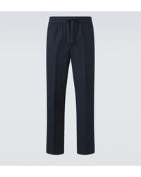 Brioni - Asolo Linen And Cotton Straight Pants - Lyst