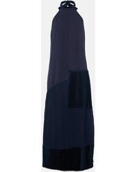 Jonathan Simkhai - Noah Pleated Crepe Midi Dress - Lyst