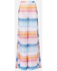 Missoni - Zig Zag Wide-Leg Pants - Lyst