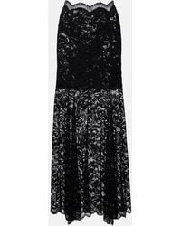 Rabanne - Floral Lace Maxi Skirt - Lyst