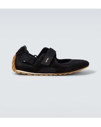 Bottega Veneta - Orbit Flash Suede-Trimmed Sneakers - Lyst