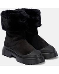 Hogan - H619 Suede Ankle Boots - Lyst