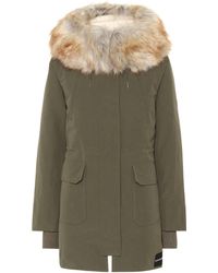 Calvin Klein Parka de plumas con pelo sintético - Verde