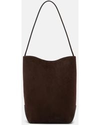 The Row - N/S Park Edge Medium Suede Tote Bag - Lyst