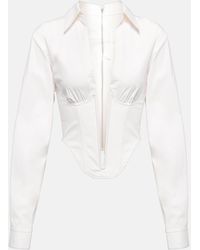 Dion Lee - Corset Cotton-Blend Top - Lyst