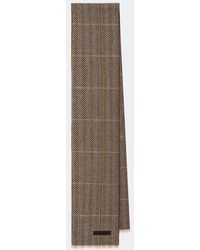 ZEGNA - Herringbone Cashmere Scarf - Lyst