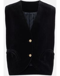 Blazé Milano - Gliss Cotton Velvet Vest - Lyst