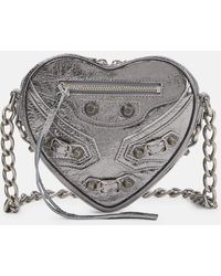Balenciaga - Mini Le Cagole Heart Crossbody Bag - Lyst
