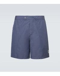 Brunello Cucinelli - Logo Swim Trunks - Lyst