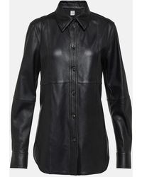 TOTEME - Leather Overshirt - Lyst