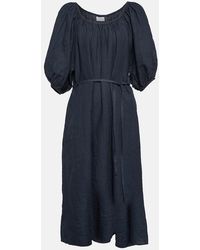 Velvet - Elly Off-Shoulder Cotton Midi Dress - Lyst