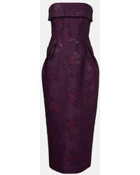 Rebecca Vallance - Afina Floral Brocade Cocktail Dress - Lyst