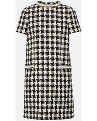 Valentino - Verziertes Minikleid Aus Tweed - Lyst