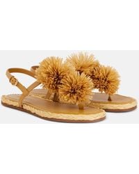 Ulla Johnson - Applique Leather Espadrille Sandals - Lyst