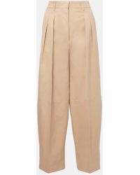 Altuzarra - Weite High-Rise-Hose Dash Aus Baumwolle - Lyst