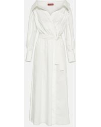 Altuzarra - Lyddy Cotton-Blend Wrap Dress - Lyst