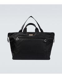 Dolce & Gabbana Messenger Bag mit Leder - Schwarz