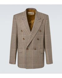 Valentino - Prince Of Wales Check Virgin Wool Blazer - Lyst