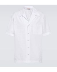 Valentino - Oversized Cotton Poplin Shirt - Lyst