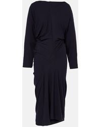 Dries Van Noten - Midikleid Aus Jersey - Lyst