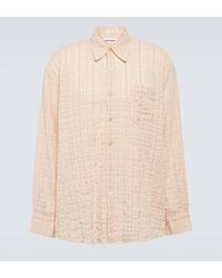 Our Legacy - Borrowed Checked Cotton-blend Seersucker Shirt - Lyst