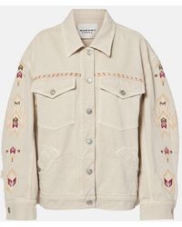 Isabel Marant - Manona' Jacket With Embroidery On The Sleeves - Lyst