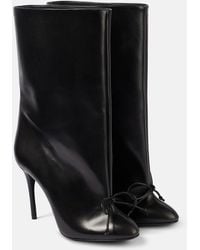Alaïa - Leather Ankle Boots - Lyst