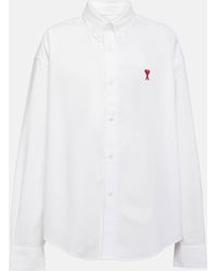 Ami Paris - Oversized Cotton Shirt - Lyst