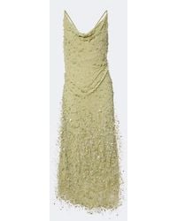 Rachel Gilbert - Anika Draped Embellished Gown - Lyst
