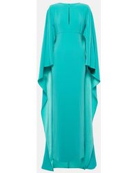 Roland Mouret - Cutout Crepe Satin Gown - Lyst
