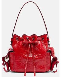 Acne Studios - Bolso Saco Multipocket Mini De Charol - Lyst