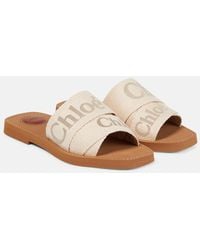 Chloé - Chic And Linen Sandals For - Lyst