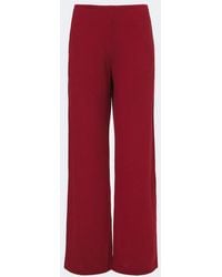Leset - Lauren Jersey Wide-Leg Pants - Lyst