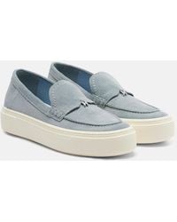 Hogan - H705 Suede Platform Loafers - Lyst