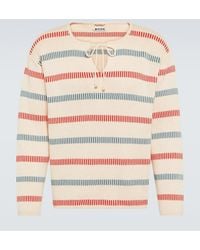 Bode - Pullover Bay Stripe Aus Baumwolle - Lyst
