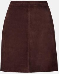 Stouls - Lucie 22 Suede Miniskirt - Lyst